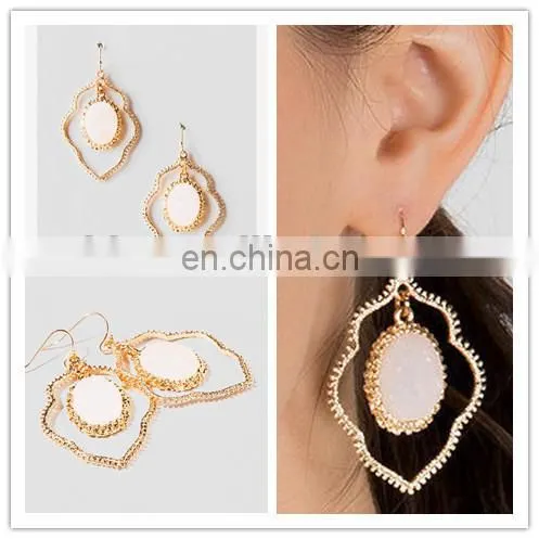 wired handmade crystal earring