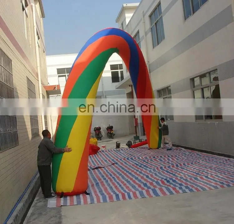 NEW Outdoor Entrance Advertising Inflatable Rainbow Arch For Sales