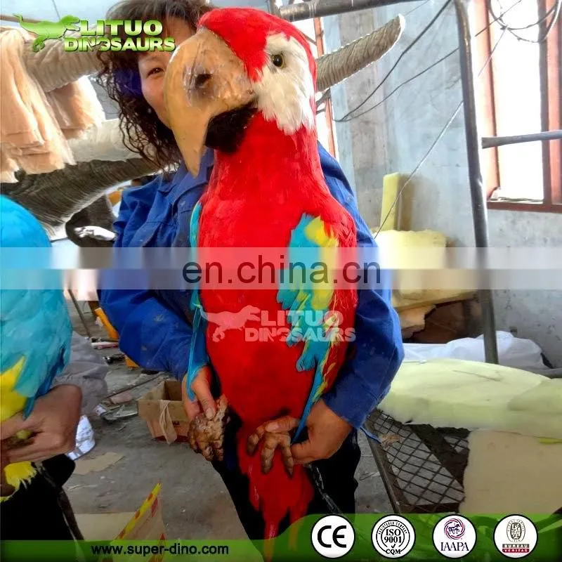 Theme Park Animatronic Life Size Realistic Parrot Birds For Sale