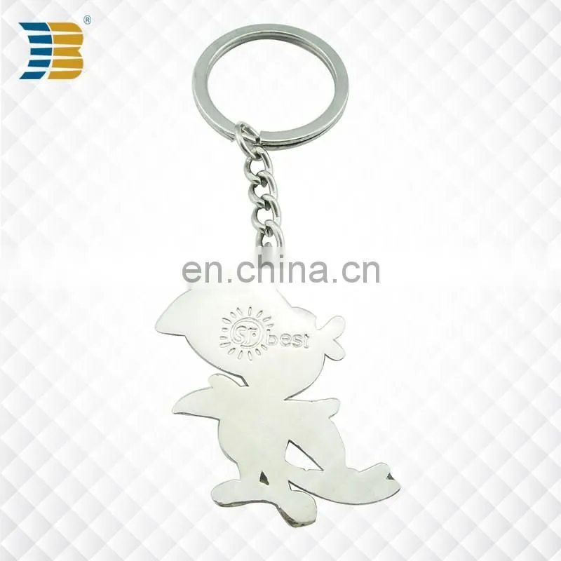 3D woodpecker custom metal key chain