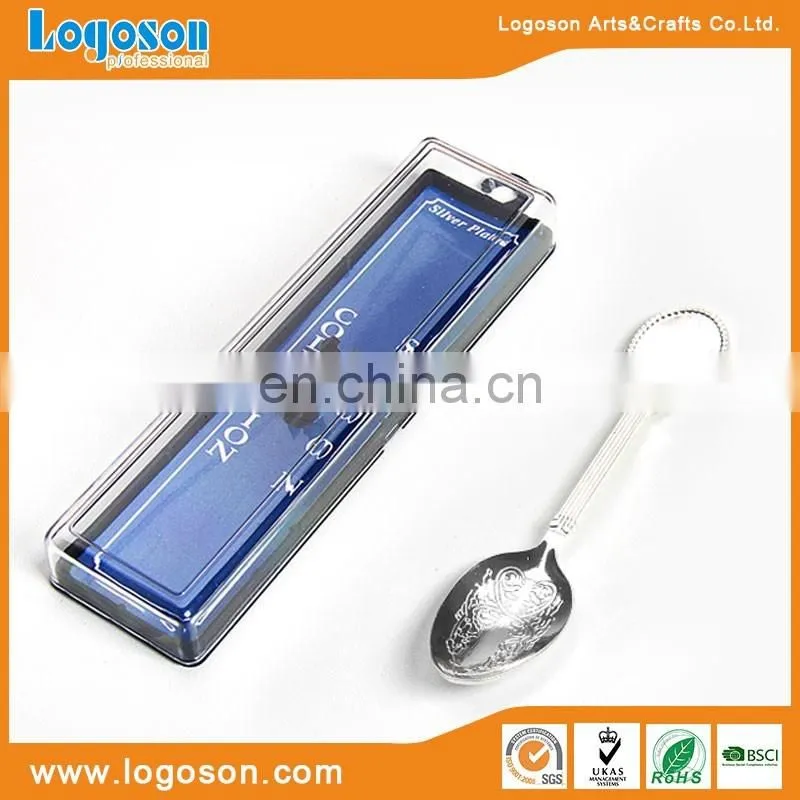 New design upmarket eco-frinedly material silver souvenir metal spoon