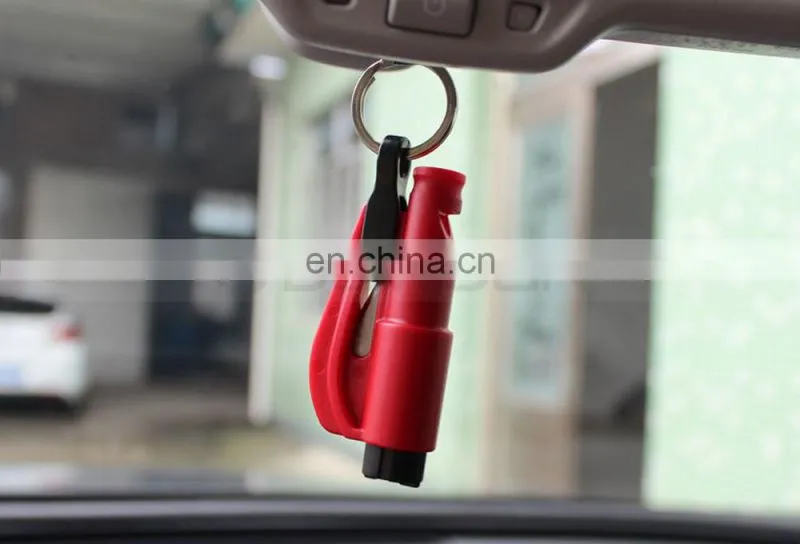 3 in 1 Safeguard Seatbelt Cutter Whistle Emmergency Hammer Car Window Breaker Car Glass Breaker