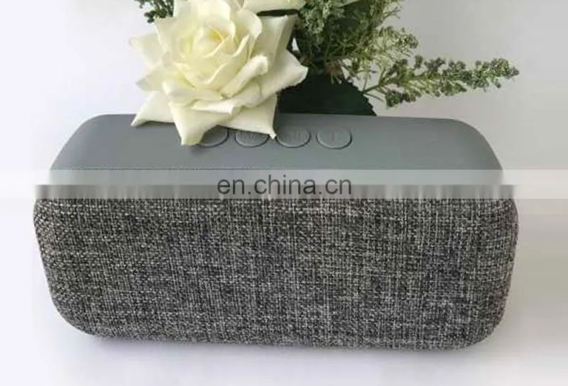 5W*2 Bluetooth Speaker Portable Wireless Stereo Creative Home Outdoor Car Phone Subwoofer with Cloth Fabric