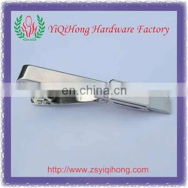 Silver metal tie clip