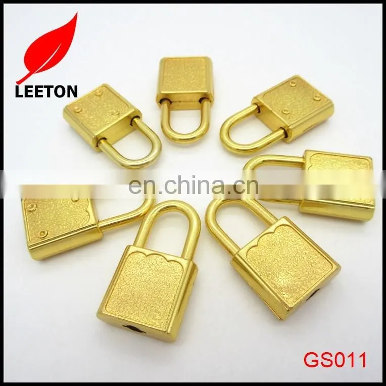 Gold jewelry box padlock