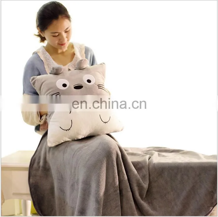 Bean bag bed with blanket and pillow built in 2 in 1 travel pillow