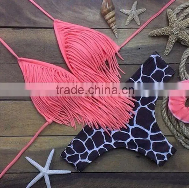 2016 hot sale cheap Colorfull Sexy european style Women's Bikini Style with printing