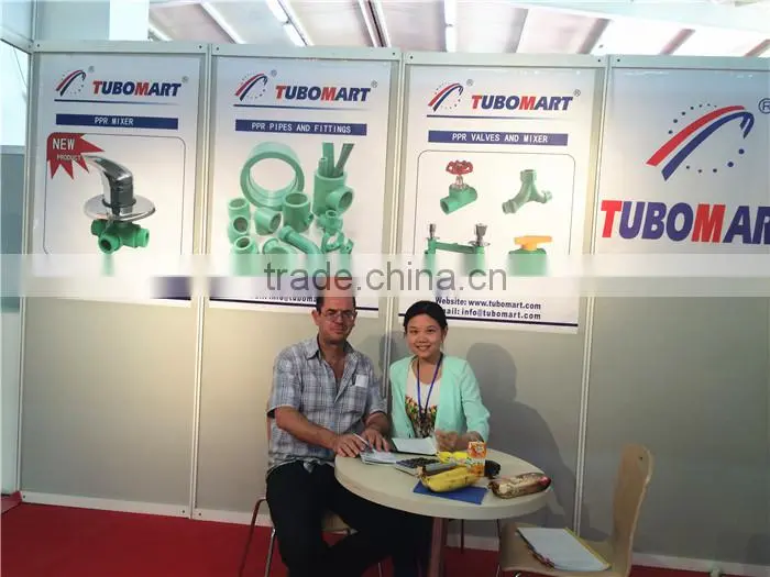 PPH pipe fitting with thread fittings of pph new plastic material