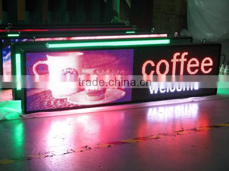 p10 outdoor blue led signs china, programmable digital led sign board