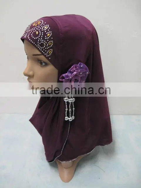 A529 New Arrival Islamic Scarves Women Muslim One Piece Hijab Flower hijab