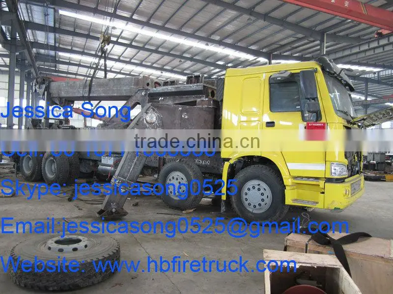 50Ton Howo 360 degree Rotation Heavy Recovery Truck