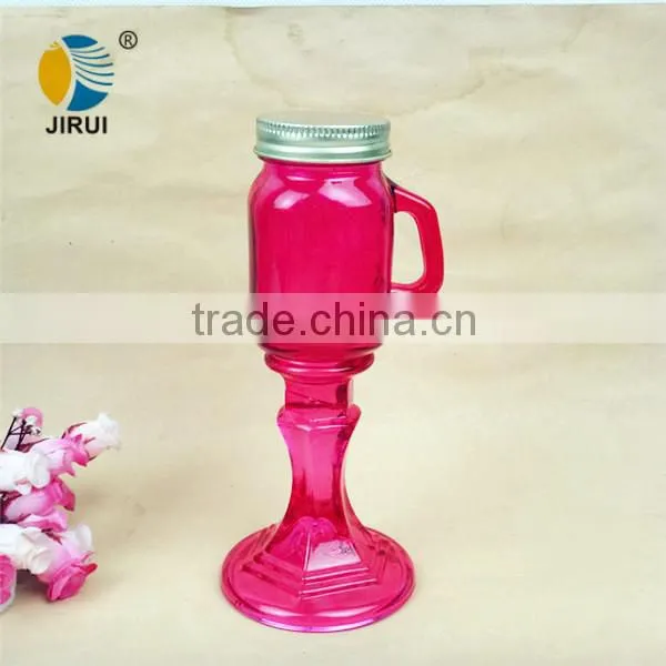 small glass handle jar 4oz made in China