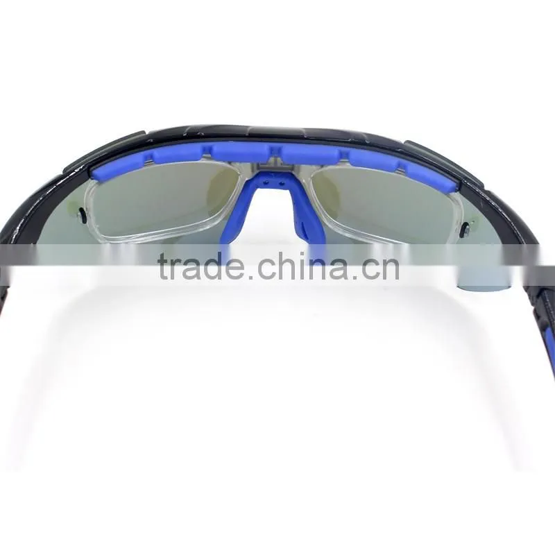 Anti-glare UV400 outdoor sports riding interchangeable 5 lens cycling sunglasses