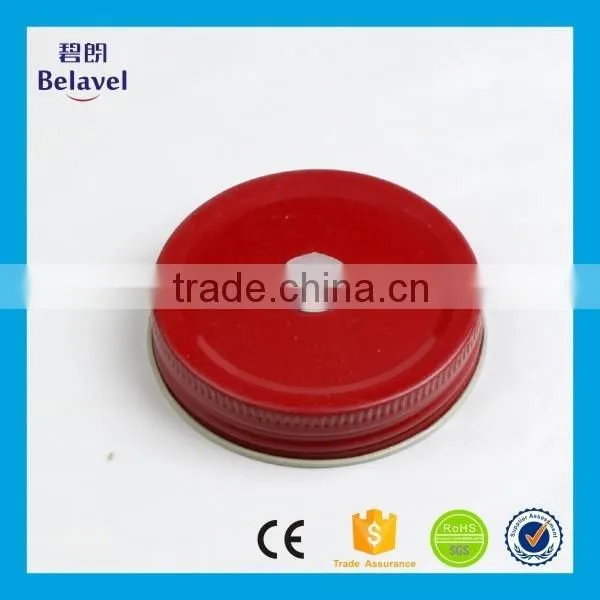 Wholesale food grade jar cap colorful custom mason jar metal lids