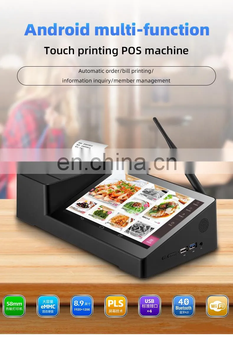2021 NEWEST 8.9 Inches Pipo X3RK Tablet with Thermal Printer RJ45 Rj11 RS232 Port POS Machines