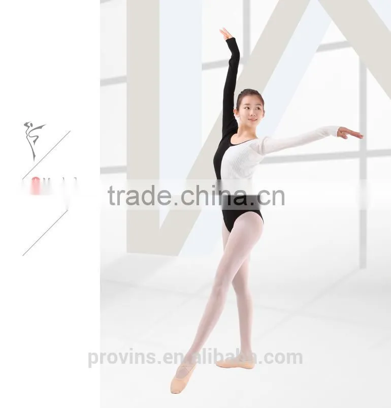 Dance Sweater, Ballet Training Wear, long sleeve ballet dance sweater, Two tone dance sweater