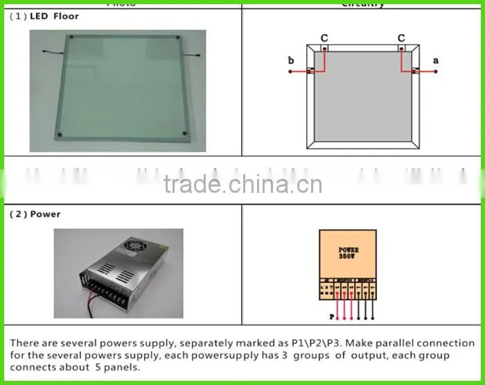 ACS Newly products KTV room lighting floor panel, LED dance floor rgb full color-changing for sale