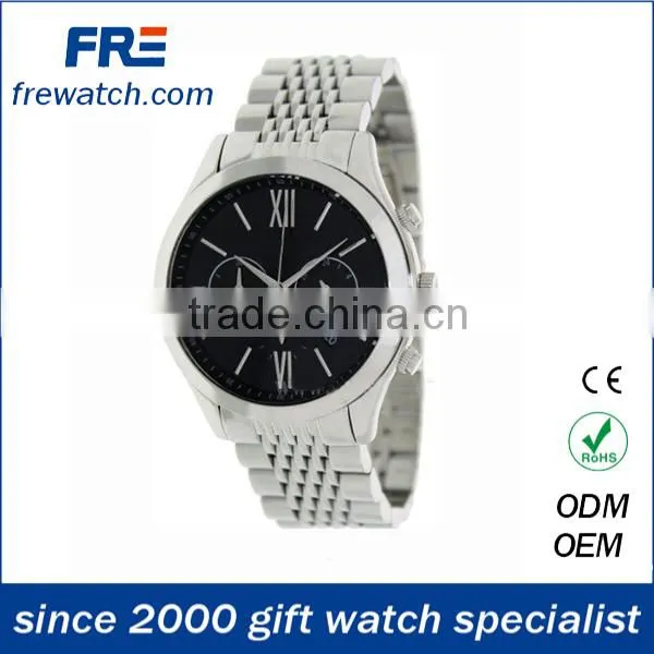 2015 fashion design high quality alloy wrist watch men popular metal mens watch