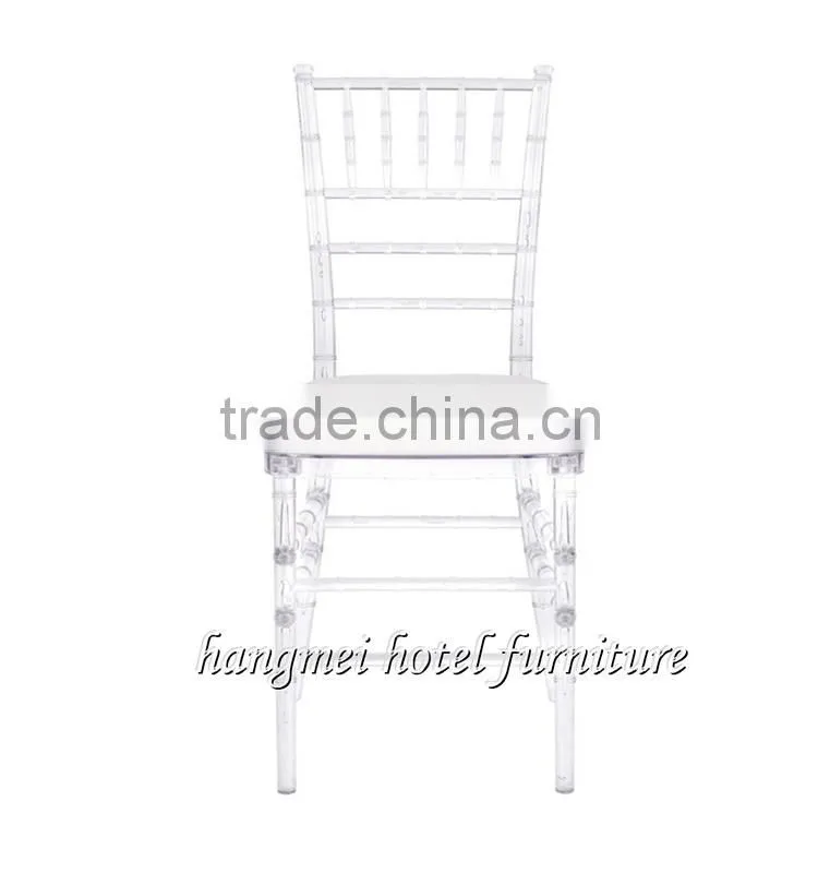 Knocked Down Wedding Clear Resin Chiavari Chair