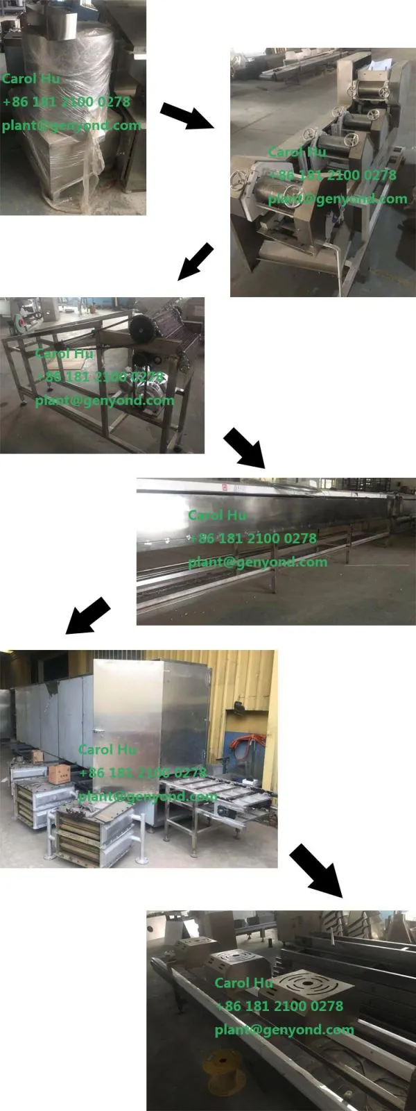 Factory Genyond Good Quality Automatic Non Fried Instant Noodles Making Machine Production Line