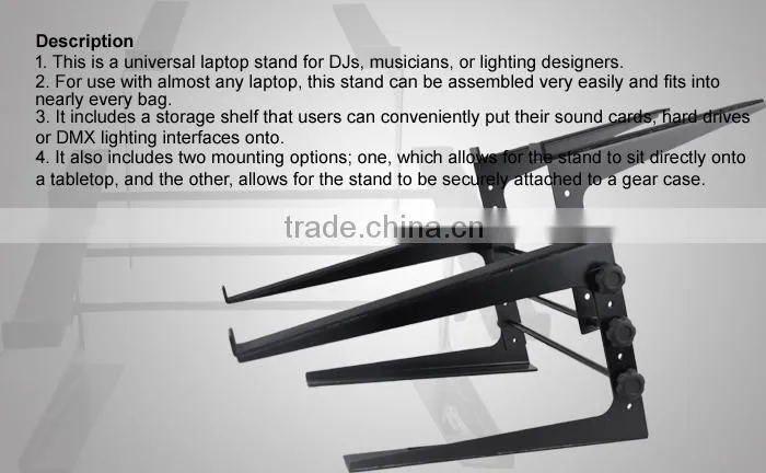 Professional Steel DJ Laptop Stand DJS005