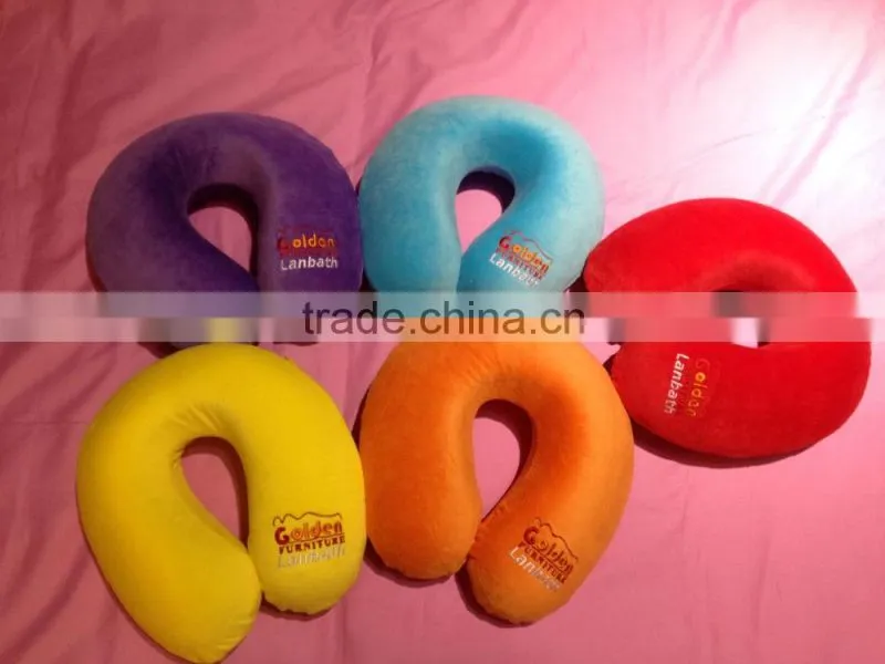 travel neck pillow memory foam golden wholesale product