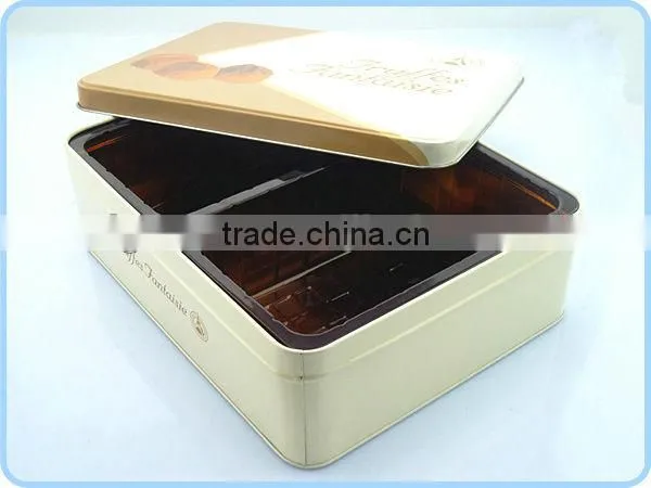 Fancy chocolate tin box