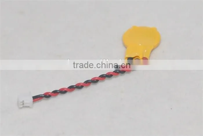 CMOS battery 3V Maxell ML1220 rechargeable button cell with leads and connector