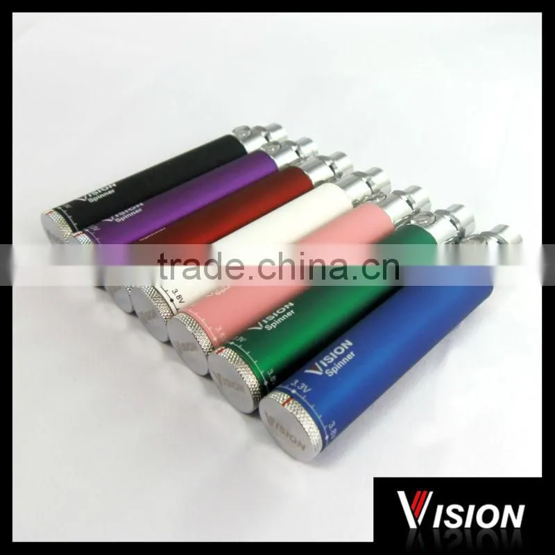 Hot !! protable and durable ecig battery ego passthrough ego vision spinner battery 1300mah