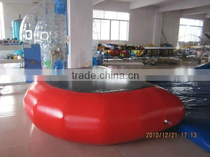 summer hot sell inflatable water pool with slide for commercial use