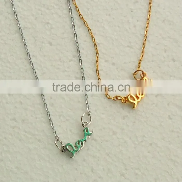 NE2094 Fashion thin love necklace,fashion necklace 2013