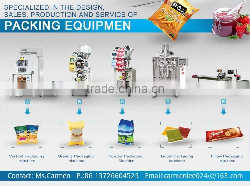 hot sale factory price granule popcorn packaging machine