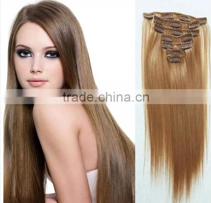 made in China cheap clip in hair extensions