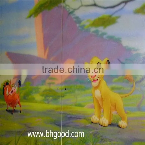 cartoon pattern art resin wall cladding panel special for children