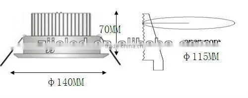 9*1W LED Ceiling Lights