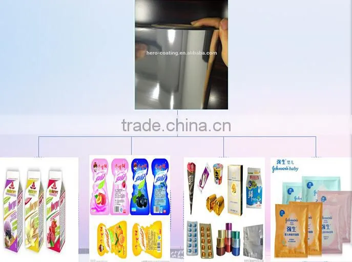 metallized CPP film/metallized PET/metallized BOPP/half-black film/half metallized film