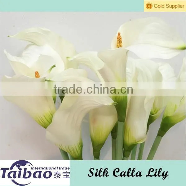 Low price wholesale real touch orange artificial calla lilies