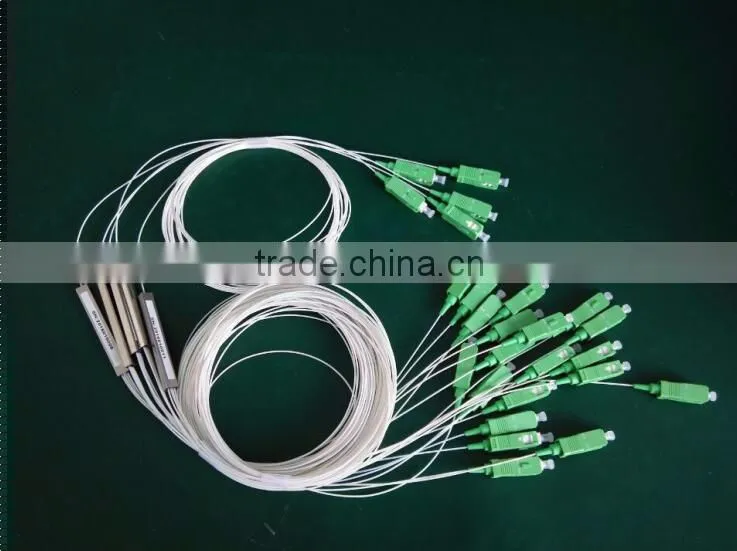 FTTX Blockless 1X8 SC/APC SC/UPC mini tube PLC splitter