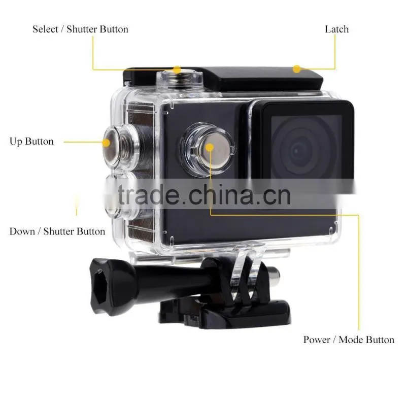 Hot product,2016! 1Waterproof 720P Full HD Sports Mini DV, 2.0" inches screen Sports Mini -- DV-05