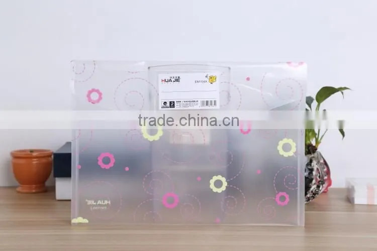 Transparent Document bag type and pp button wallet file