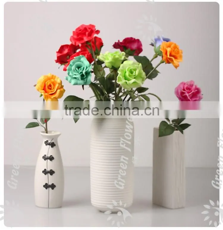 Greenflower 2016 Wholesale handscrafts Real Touch Latex PU China Artificial Flowers Rose for wedding decoration occation
