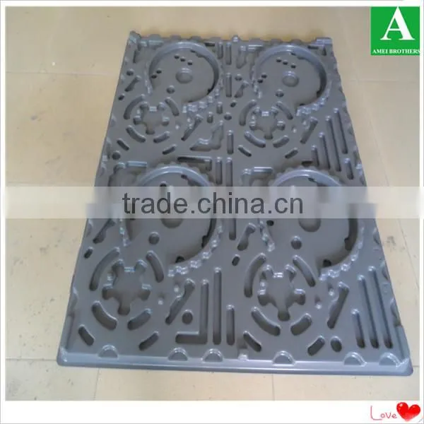 Vacuum forming hard white ABS plastic cover in ShenZhen