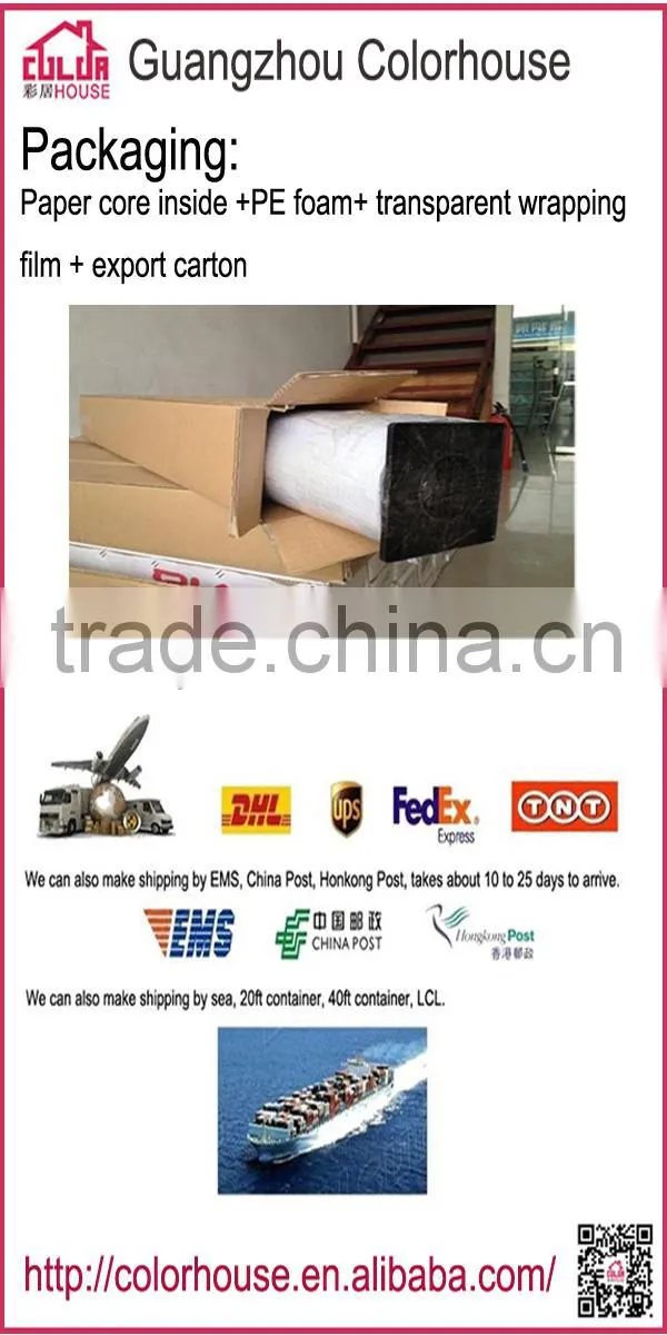 Eco-friendly decorative glass film self adhesive furniture film