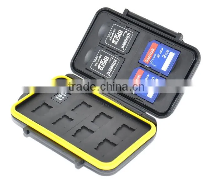 SD/CF Card Case JJC MC-SDMSD12 Memory Card Case fits for 4 SD cards and 8 MSD cards