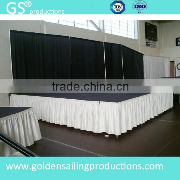Aluminum portable pipe and drape for trade show, telescopic pipe and drape