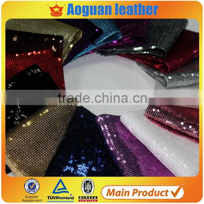 100% Polyester Material spangle fabric sequin fabric