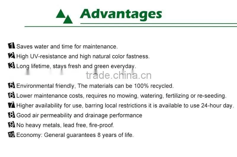 Factory Made Best Quality Plastic Artificial Grass For Football Turf Made In China
