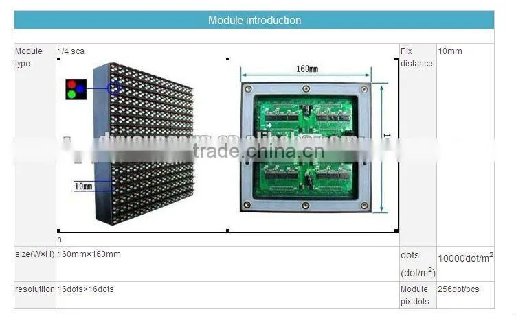 Best price Full Color LED Display P10 for Video Advertising/Outdoor P10 LED Billboard Panel