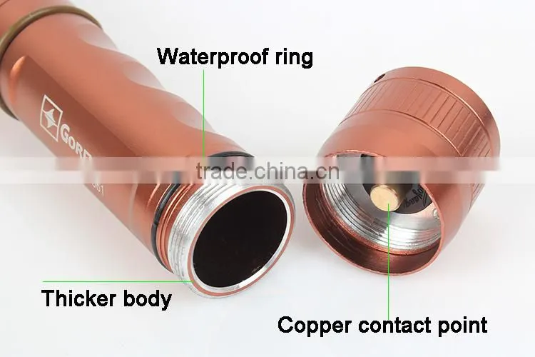 Goread C61 R2 aluminum direct charge LED flashlight USB power bank for iphone