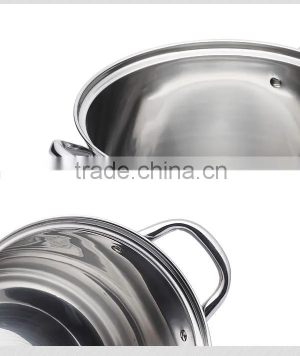 Excellent houseware stainless steel pots for cooking